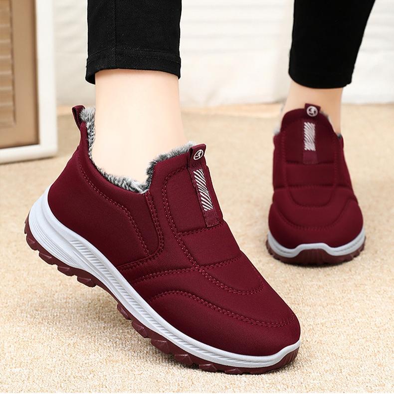 Women's Fleece Lined High Top Winter Shoes with Anti-Slip Sole