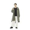 Breath Thermo Thermal Mesh Home Tea Size L Coat, Lightweight, Water-Repellent, Heat-Generating, Washable, Women's, Leaf,