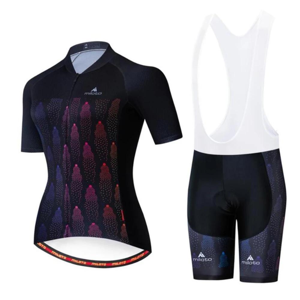 Women Pro Team Bike Summer Cycling Jersey Set Clothes Bicycle Clothing Breathable Cycling Set Maillot Ropa Ciclismo