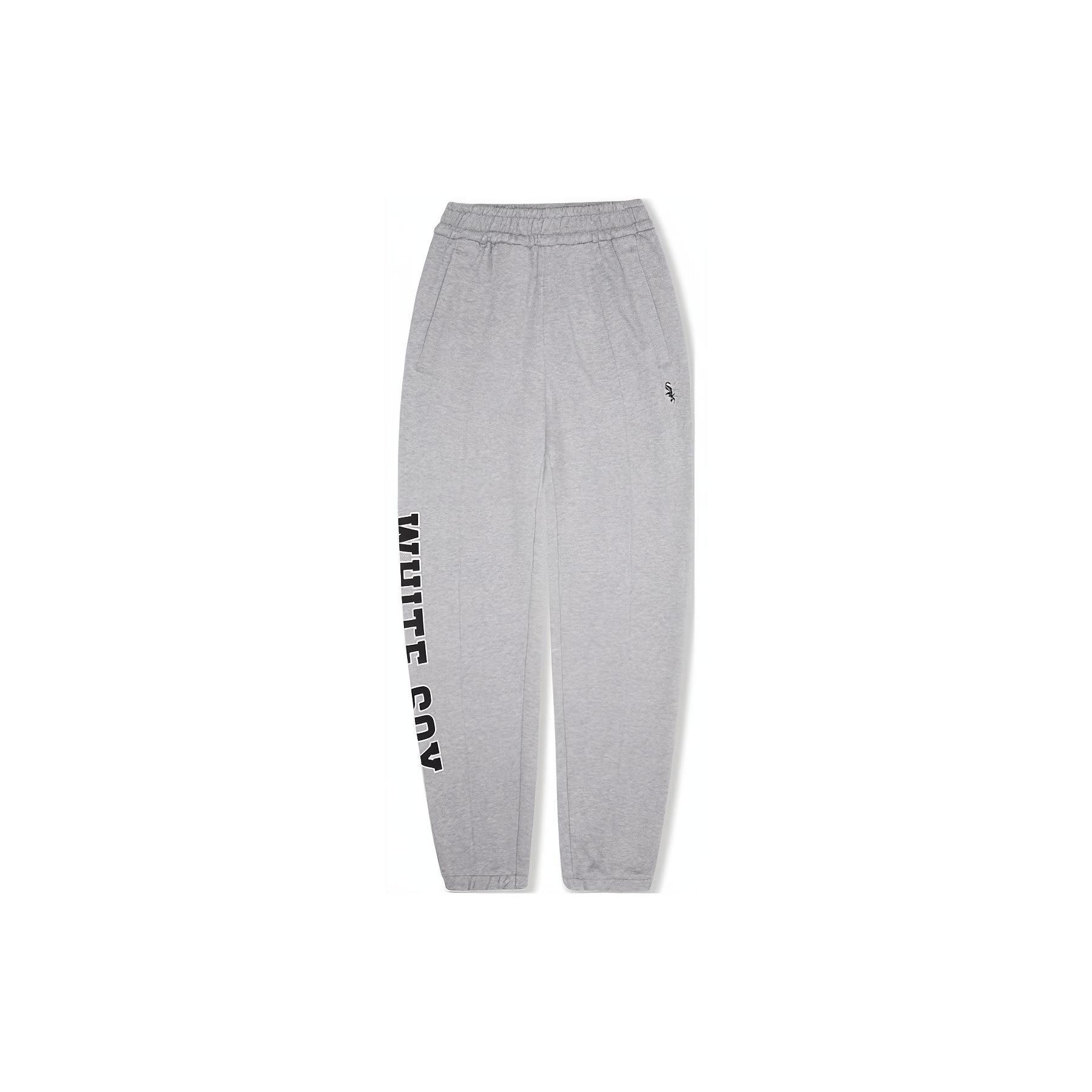 MLB College Style Series SS24 Casual Pants Unisex Heather Gray 3APTV0141-44MGS S