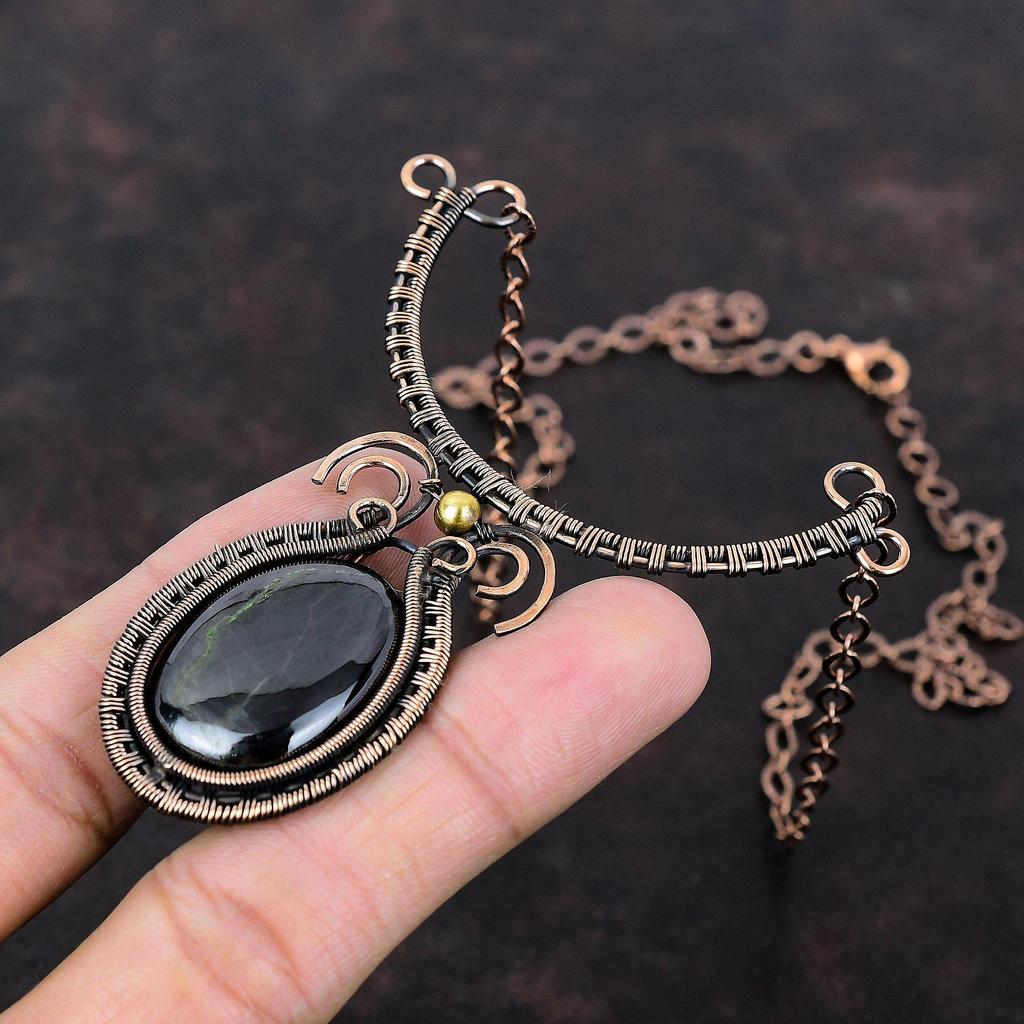 Sugilite Necklace Copper Wire Wrapped Necklace Handmade Jewelry Adjustable Necklace Gemstone Jewelry Unique Necklace Copper Jewelry For Gift