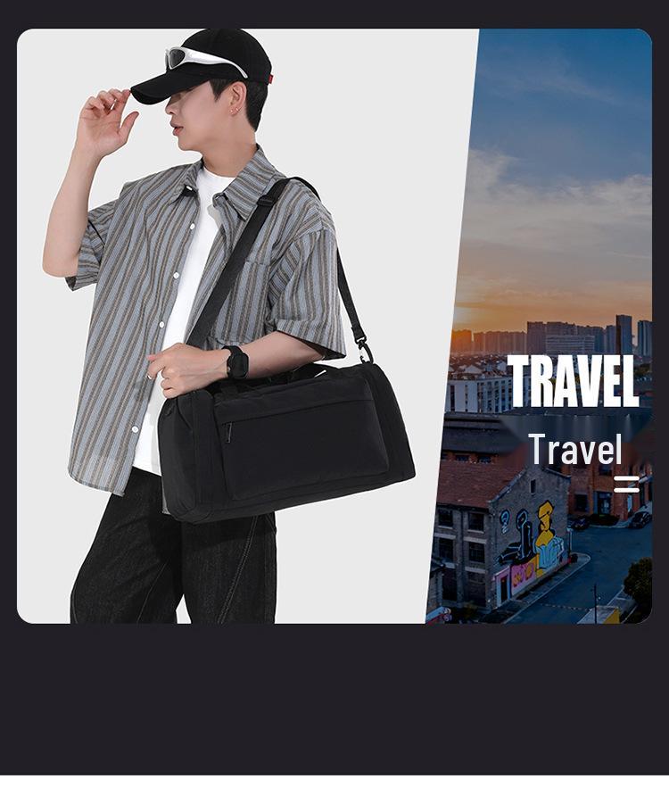 New Lightweight Multi-functional Travel Bag: Large-Capacity, Wear-Resistant, Foldable Gym/Business Shoulder & Handheld Bag.