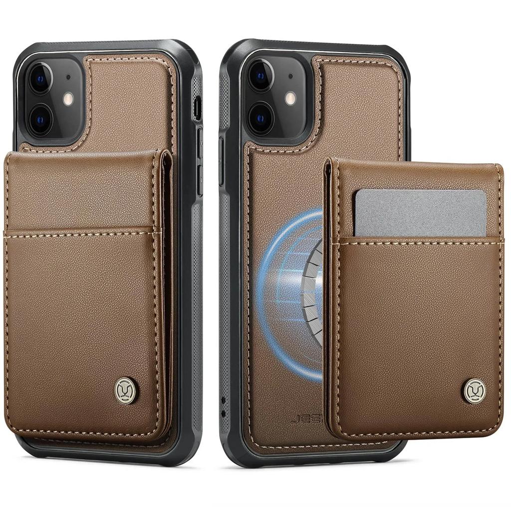 Magnetic 2 in 1 Detachable for iPhone 13/12/11 Pro Max X XS XR XS Max SE 2025 Wallet Case with Card Holder, Magnetic Flip Cover