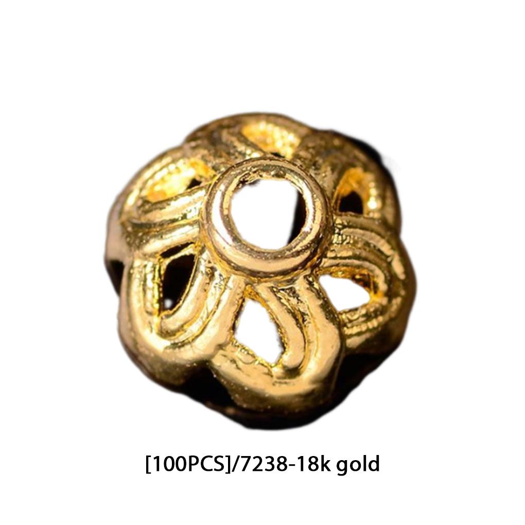 100 Pieces Bead Cap DIY Crafting Jewelry Making Finding Decorative Spacer Pendant Handmade Handicraft