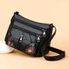 Damska nowa modna torba crossbody, torba na ramię, modna i wszechstronna, kwadratowa torba PU z nadrukiem, duża pojemność