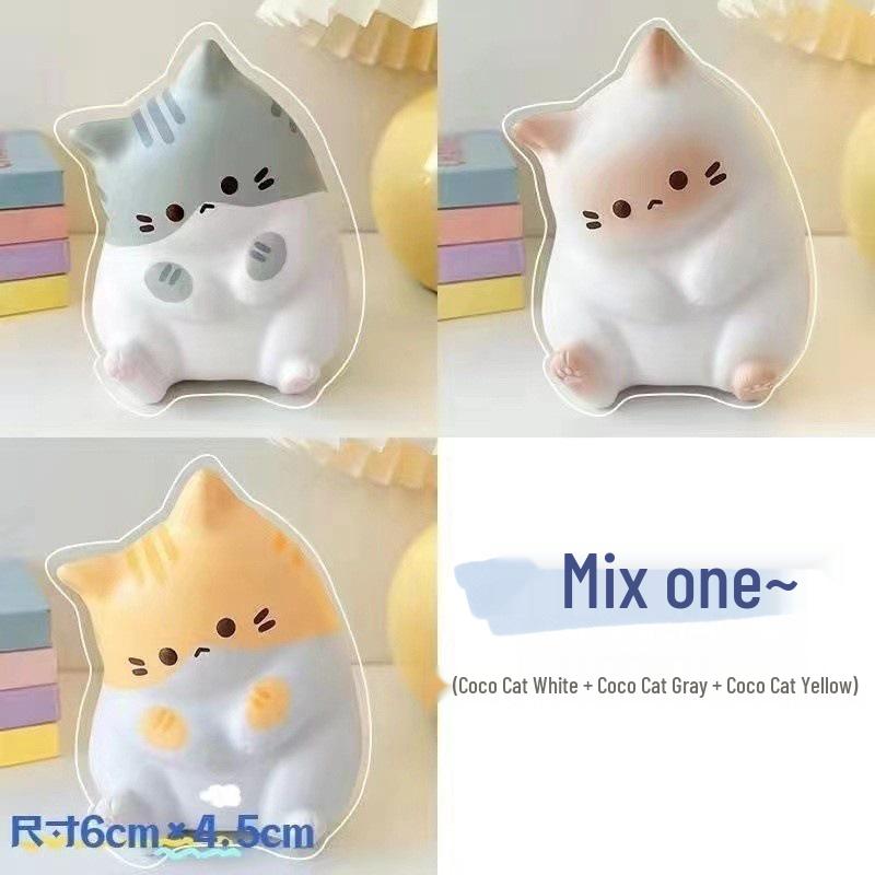 Adorable Stress Relief Cat: Slow Rebound Squeeze Toy for Desk Decor & Healing Gift