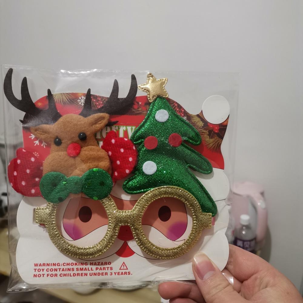 Christmas Glasses Frame, Christmas Decorative Glasses, Christmas Glasses, Santa Claus Glasses, Party Decorations, Free Cardboard