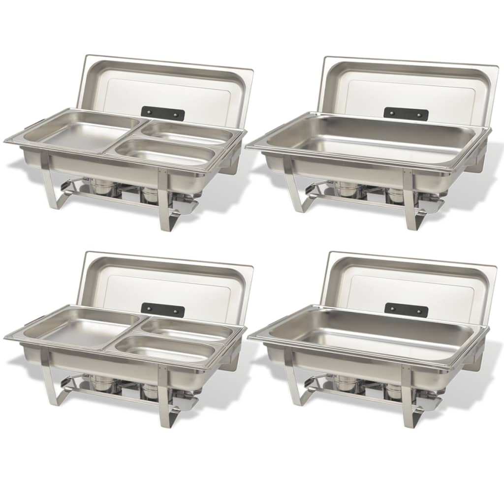 Chafing Dish Set 4 Piece Stainless Steel