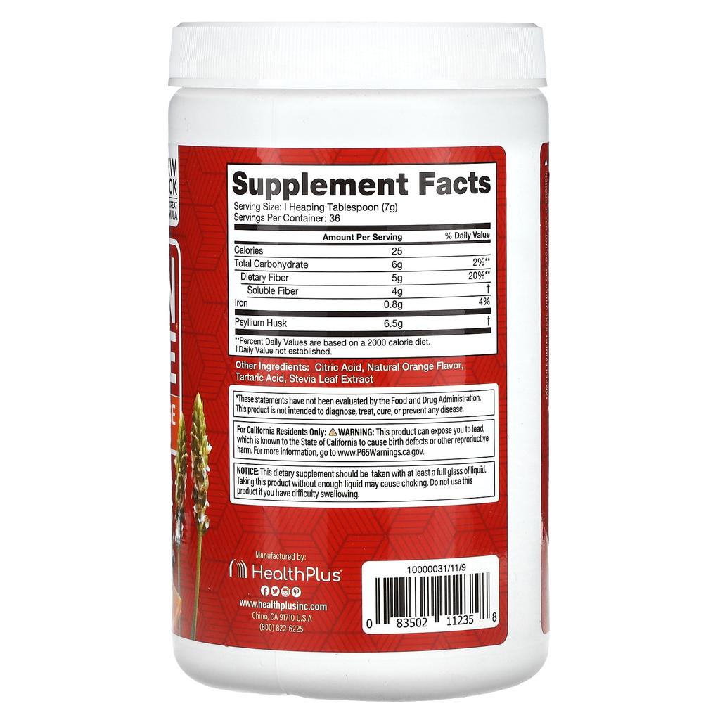 Colon Cleanse, Refreshing Orange Flavor, 9 oz (255 g)