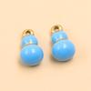 9x16mm Stainless Steel Enamel Seven-Star Gourd Pendant for Necklaces & Bracelets