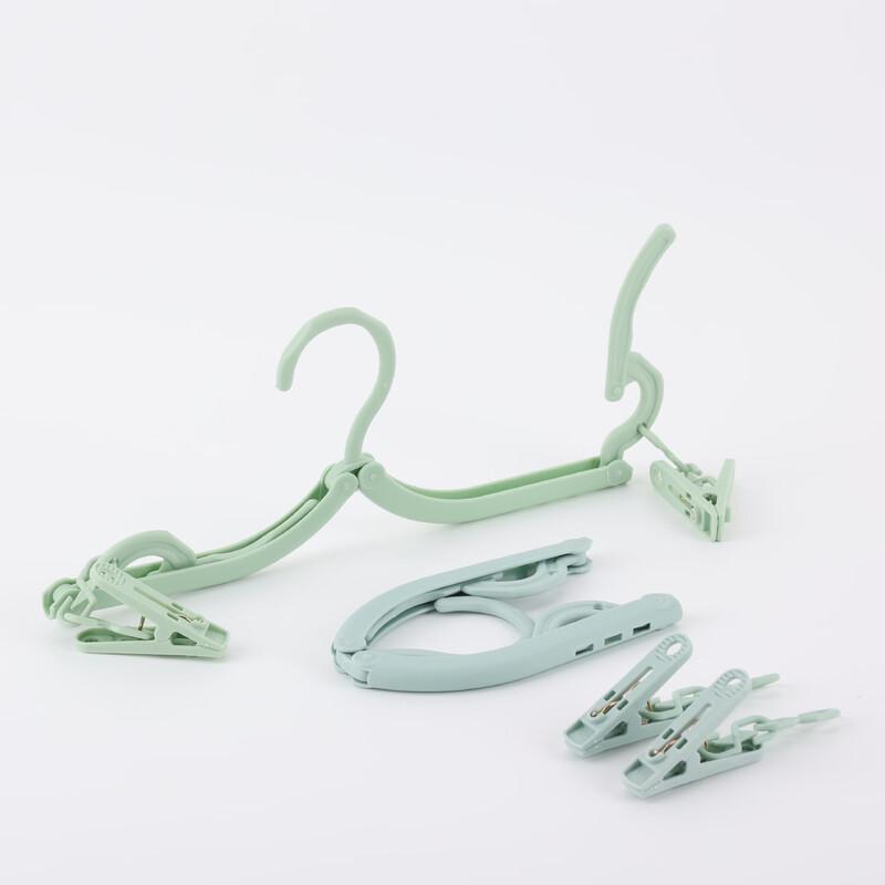 DCLOUD Portable Folding Hanger with Clips