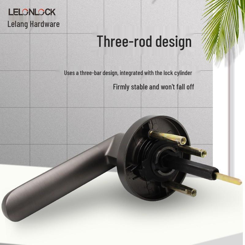 Zinc Alloy American Style Privacy Handle Lock for Bathroom, Restroom, or Storage Room