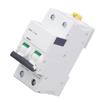 Miniatur-Leistungsschalter 2P Fehlerstrom-Isolator DIN-Schienenmontage 400V 10A IC65N C10A