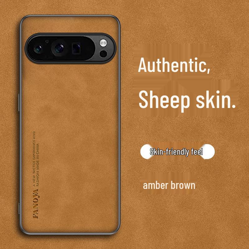Pixel9Pro XL Leder Handyhülle für Google 8A Pixel9A - Schutzhülle aus Schafsleder Pixel 11
