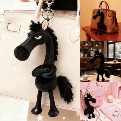 Pferd Anhänger Plüschmaterial Tasche Schlüsselanhänger 2026 Jahr des Pferdes Anhänger Weiche Textur Pferdeanhänger Handtaschen Dekoration