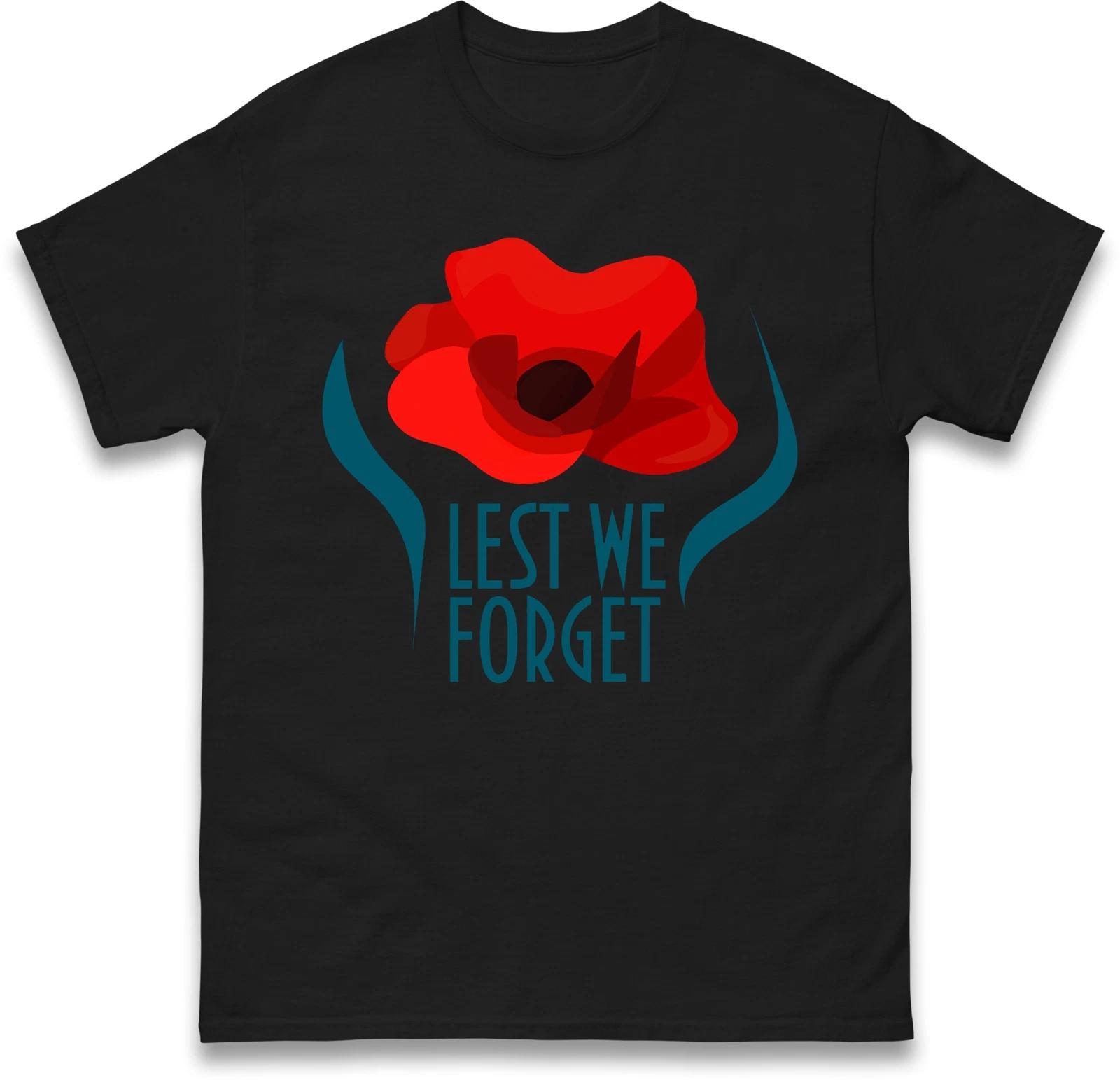Lest We Forget Tee,Remembrance Day,Great Britain,Veteran,Armistice Day Gift Top L