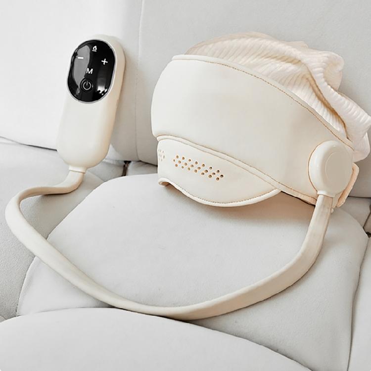 Air Pressure Head Massager Electric Head Massager with 4 Massage Mode Head and Eye Massage Caps for Relax