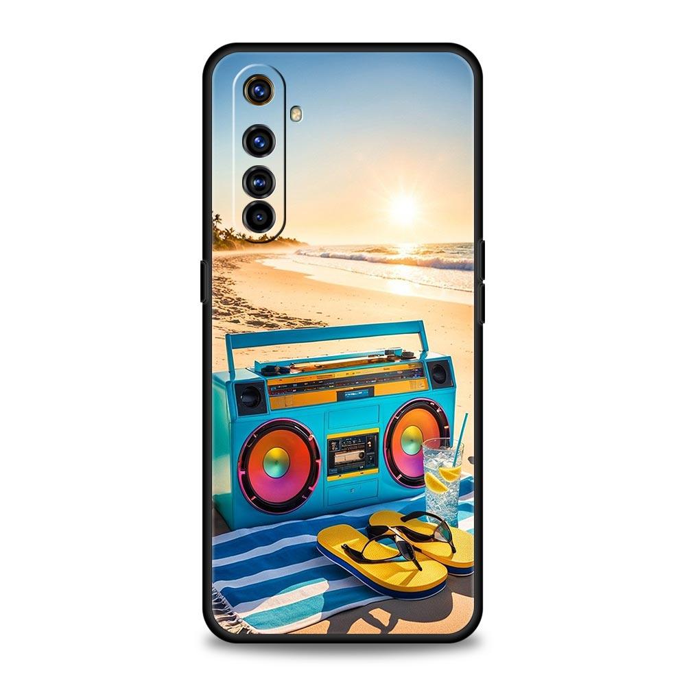 Retro Recording Device Soft TPU For Realme 13 12 11 10 9 Pro Plus GT3 GT2 C21 C25 C35 C53 C55 C67 Pro 5G Phone Case Cover Fundas