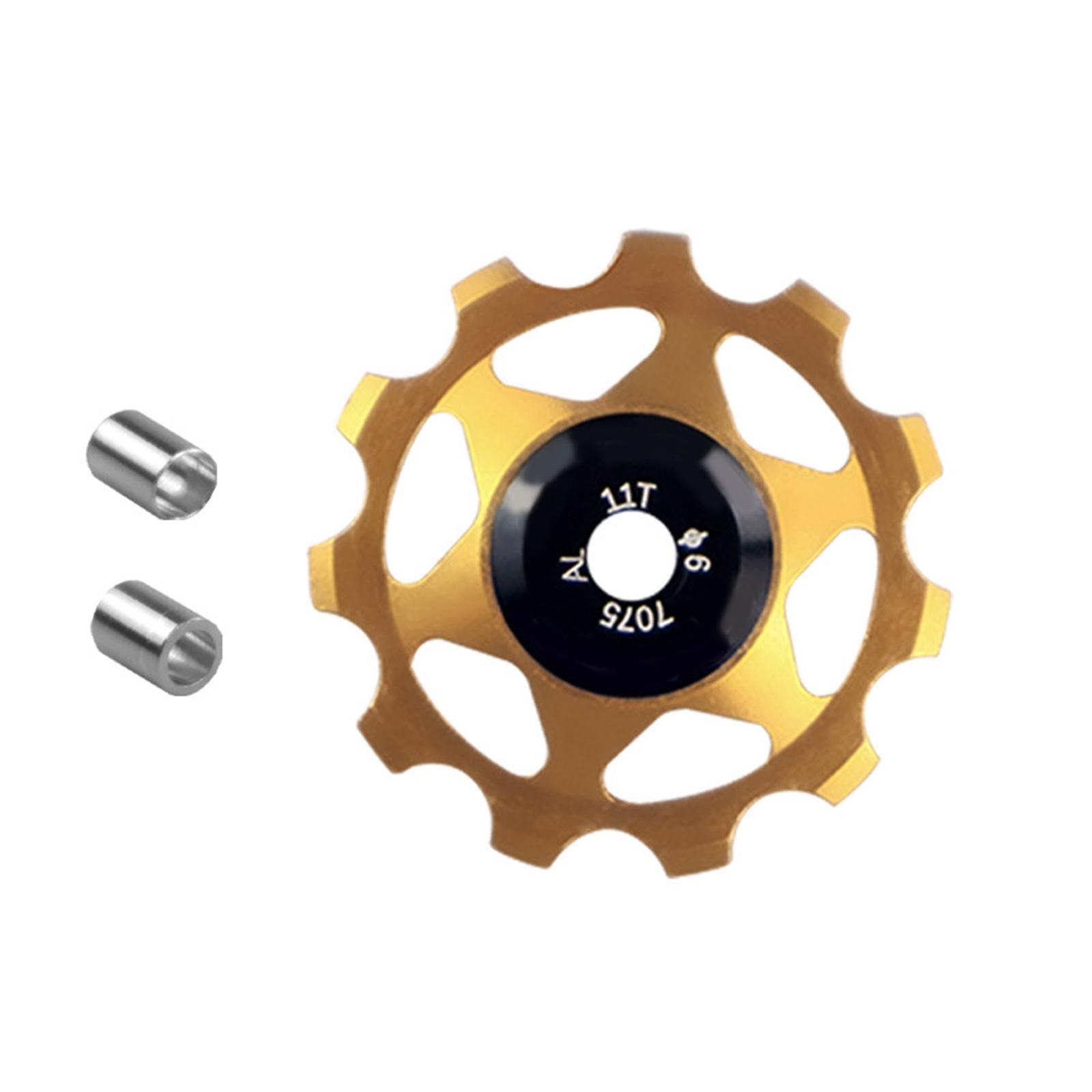 

11T Велосипеды Задний переключатель ролик Велосипед Стальной подшипник Шкив Алюминиевый сплав Задний переключатель Направляющий ролик 7