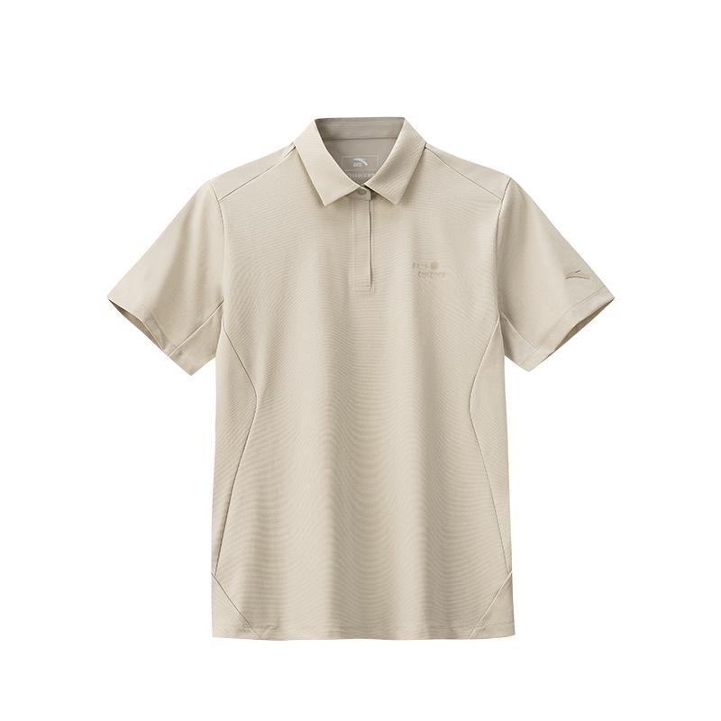 Anta Soft Versatile Simple Casual Short Sleeve Polo Shirt Women tops 162626106-2 2XL