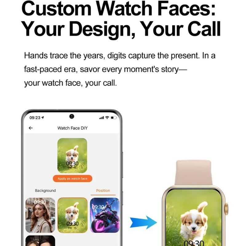 New Smart Watch for Women Full Touch Screen Bluetooth Call Waterproof Watches Health Monitor  Sport Fitness Tracker Smartwatch Lady Reloj Mujer