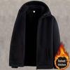 Giacca con cappuccio in pile invernale da uomo - Nuovo stile Cardigan caldo in velluto ispessito