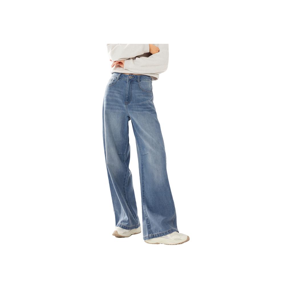Li-Ning Bestickte Logo-Buchstaben Jeanshose Damen Unterteile AJQV024-3
