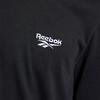 Reebok Side Logo Print Crew Neck Casual Short Sleeve T-Shirt Unisex Tops Black FK2516