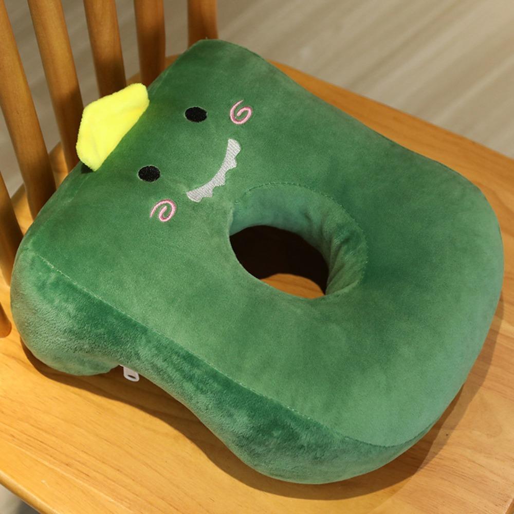 Hollow Hole Plush Nap Pillow Cartoon Neck Support Nap Accessories Sleeping Pillow Students