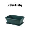 Vegetable Planter Shatterproof Impact Resistance Drain Hole Design Rectangular Flower Pot Windowsill Planter Box Garden Supplies