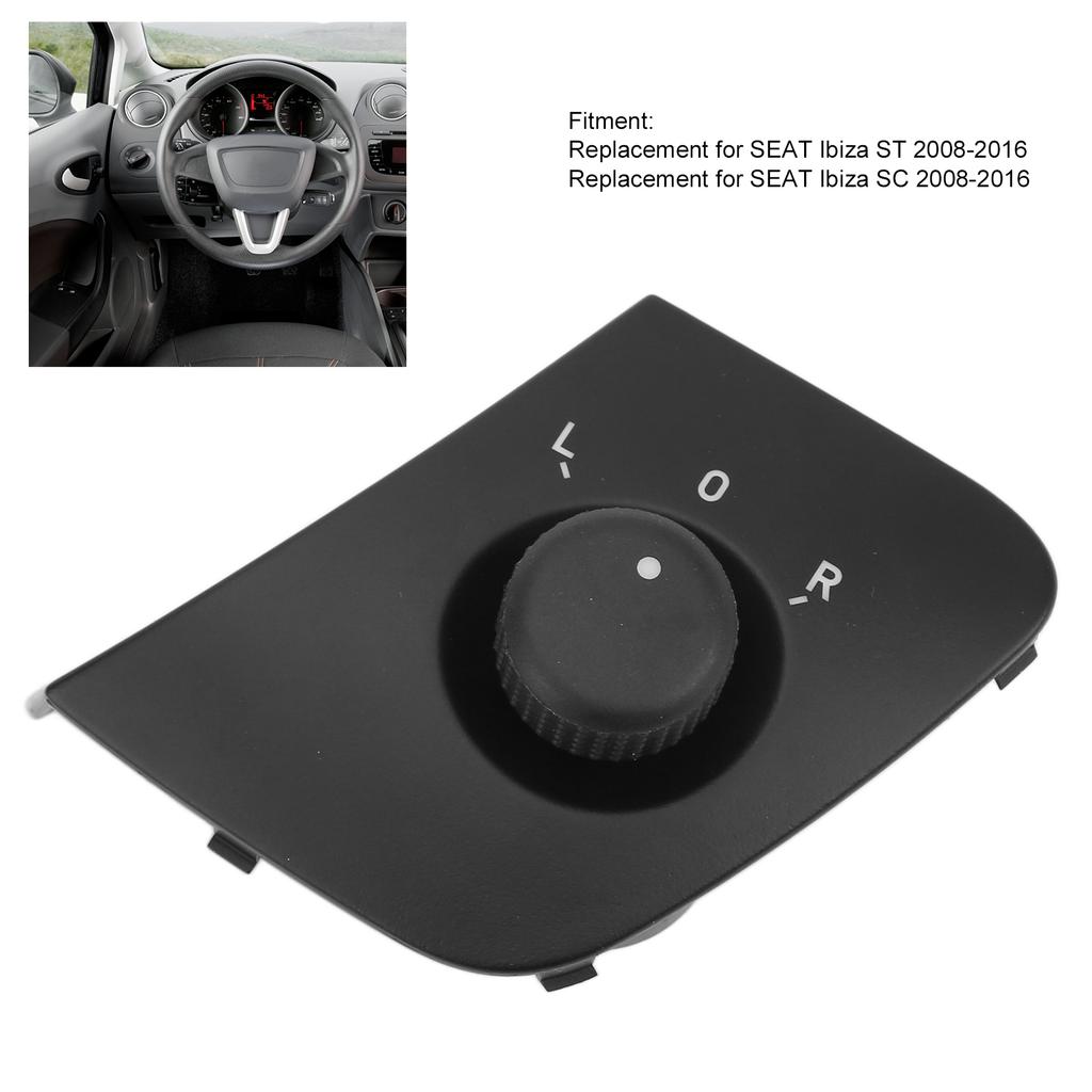 Car Rearview Mirror Control Switch Button 6J1959565A Replacement for SEAT Ibiza ST 2008‑2016 Rearview Mirror Control Button