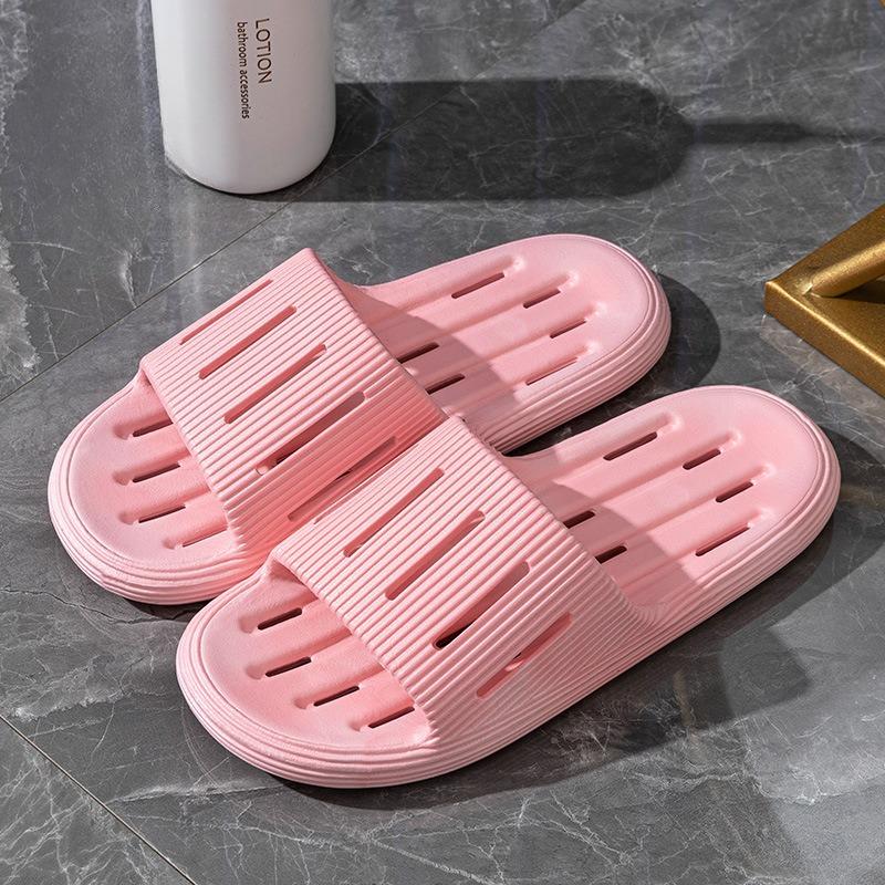 Summer Bathroom Soft Soled Slippers With A Sense Of Poop Women's Home Shoes For Showering Household Water Leakage Anti Slip And Cool Slippers