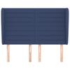 Vidaxl Wingback Headboard, Blue, 147X23X118/128 Cm, Fabric