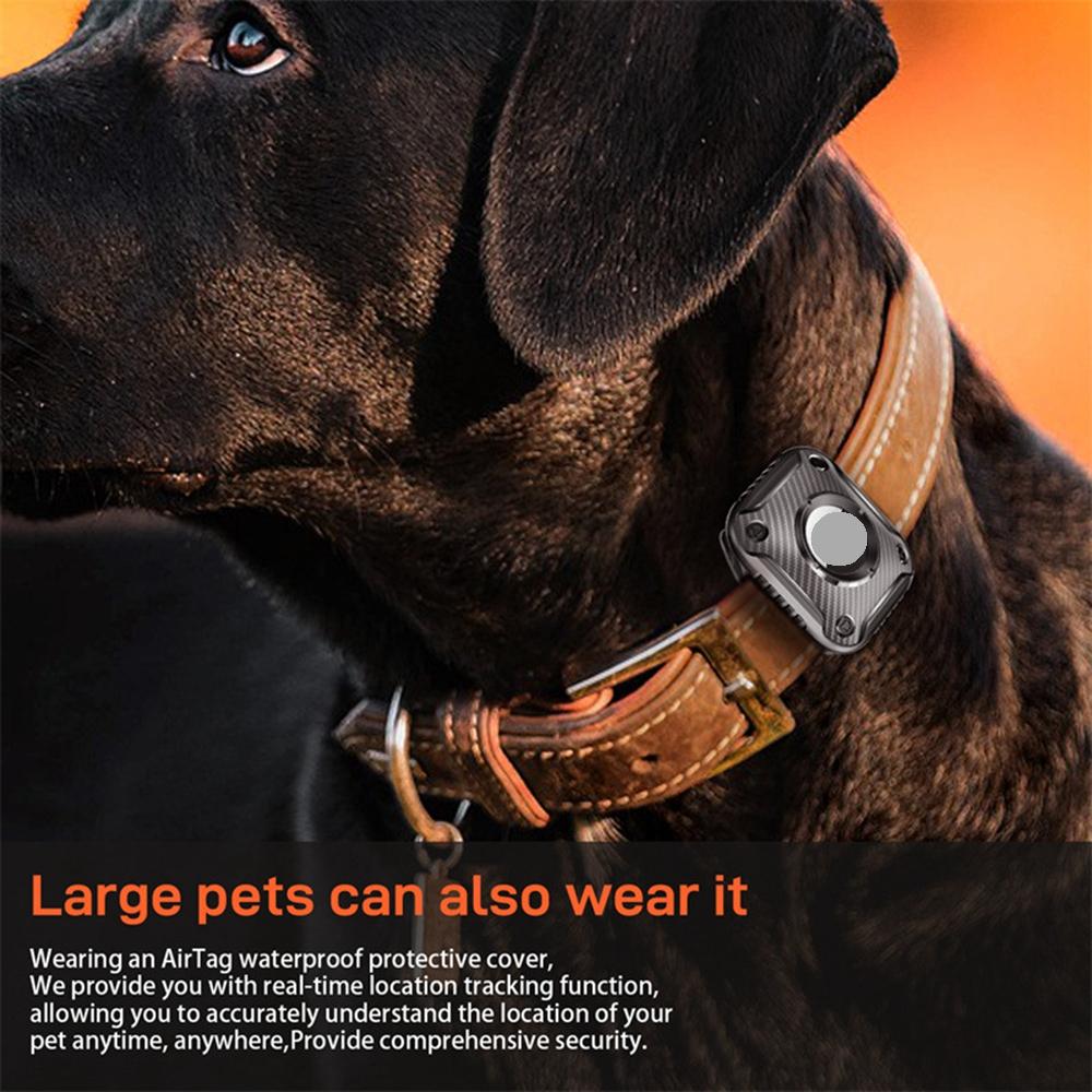 For Apple AirTag Anti-lost Dog Collar Holder Case Lightweight Portable Pet Tracker Cover for AirTag Protective Shell Accessories
