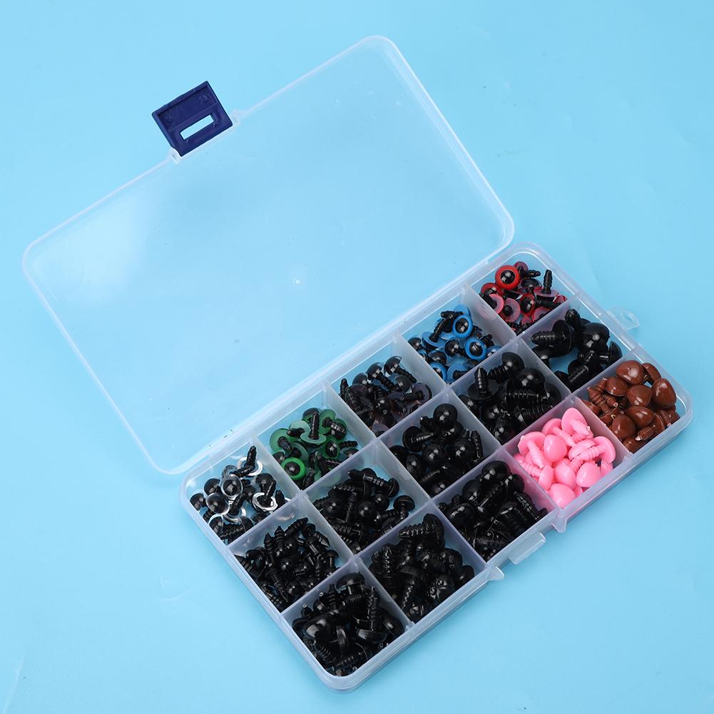 280Pcs Bear Toy Eyes Non Toxic Children DIY Hand Made Accessories with Storage Box(1 Box(including