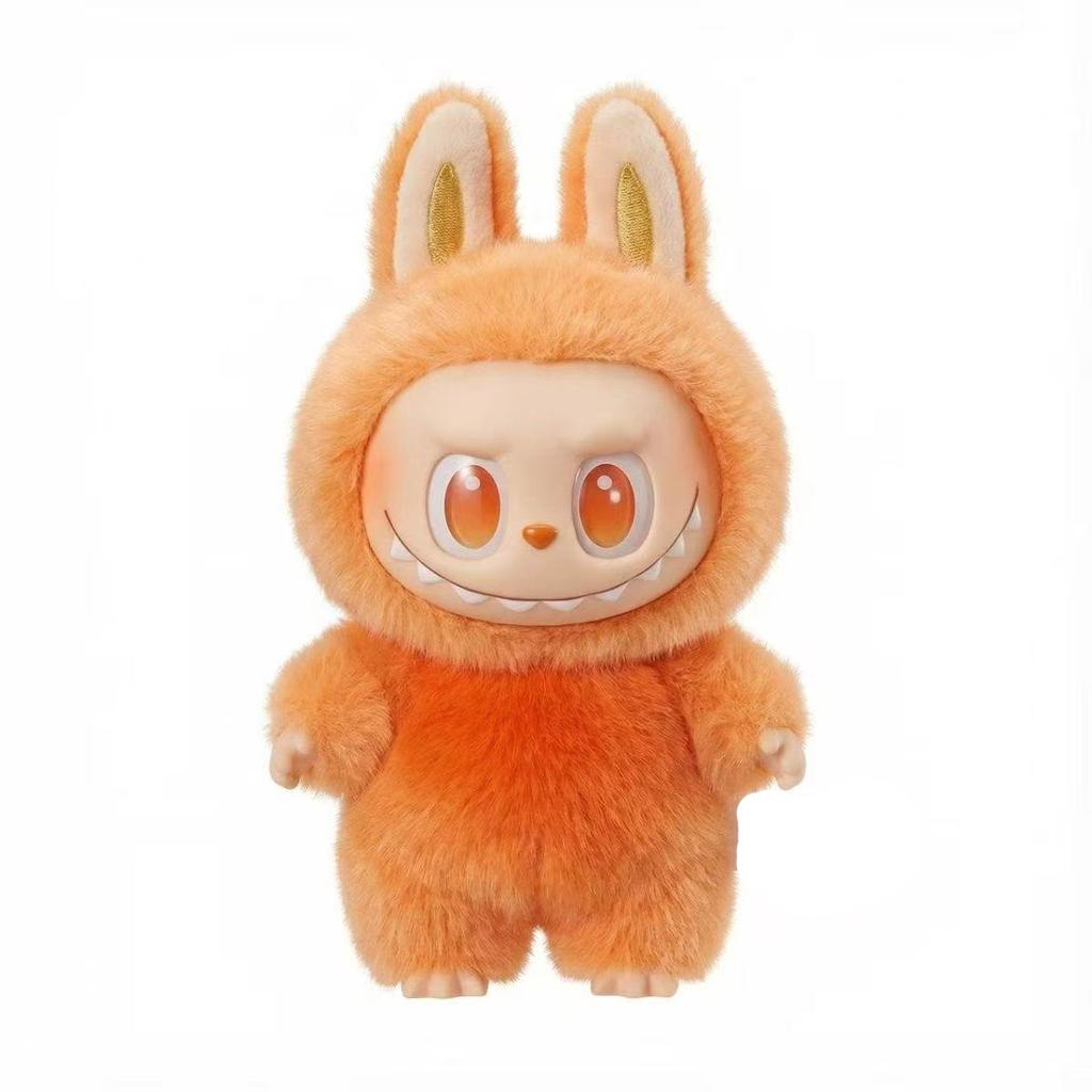 Anime Figure Labubu Keychain Cute Monster Figure Toy Plush Pendant Doll Kawaii Decor Gift for Bag Car Keys