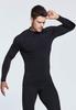 [Tesla] Sports Innerwear High Neck Men's Brushed Lining [Cold Protection, Lightweight Heat Retention, Stretchable] Long Sleeve Compression Wear