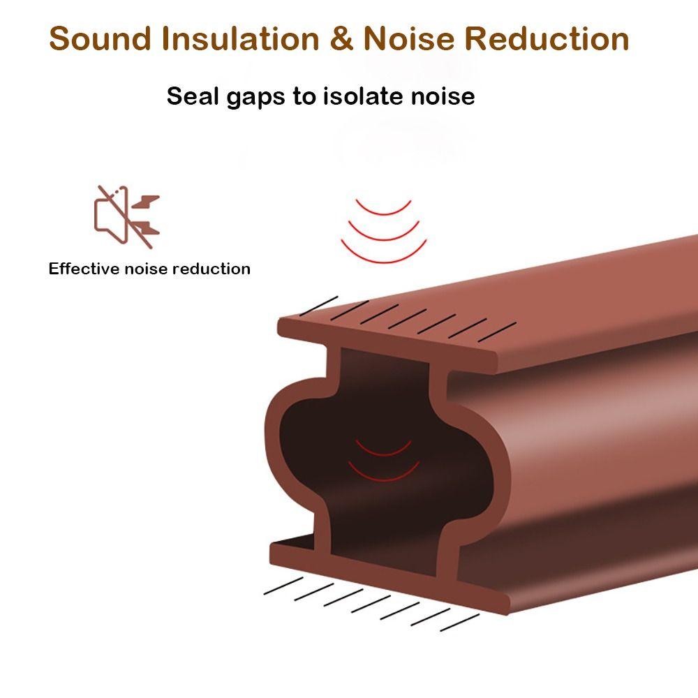 6 Meters Self-adhesive Sealing Strip I Type Weather Stripping Window Soundproofing  Window Door