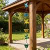 Retro Metal Rain Chain With Hummingbird Design For Easy Installation Outdoor Gutter Downspout Garden Decoration Piece
