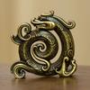 Mini Metal Gold Dragon Incense Stick Burner 1pc Creative Dragon Incense Holder Sandalwood Censer Home Office Decor