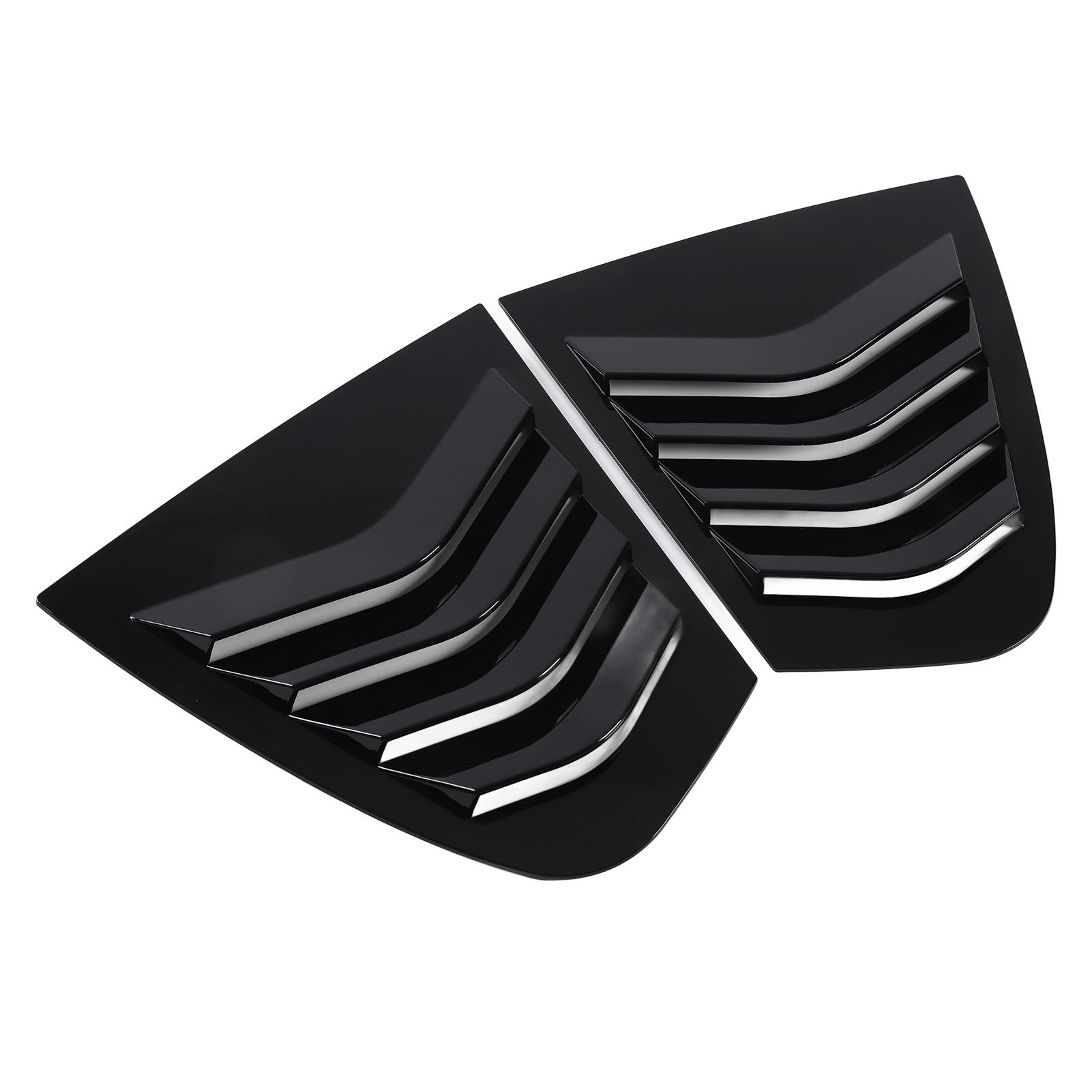 

1Pair Side Window Louver Cover Protective Lightweight Wear Resistant Window Triangular Shutters чёрный