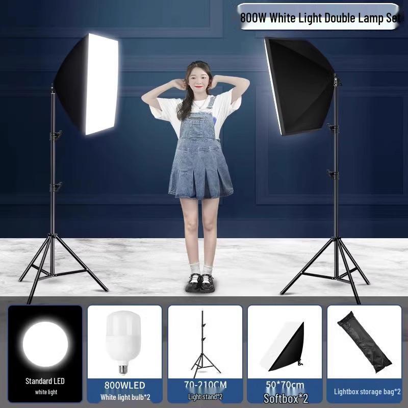 5070 Softbox Lighting Kit for Photography & Video Broadcasting: Indoor Portrait & Clothing Shooting