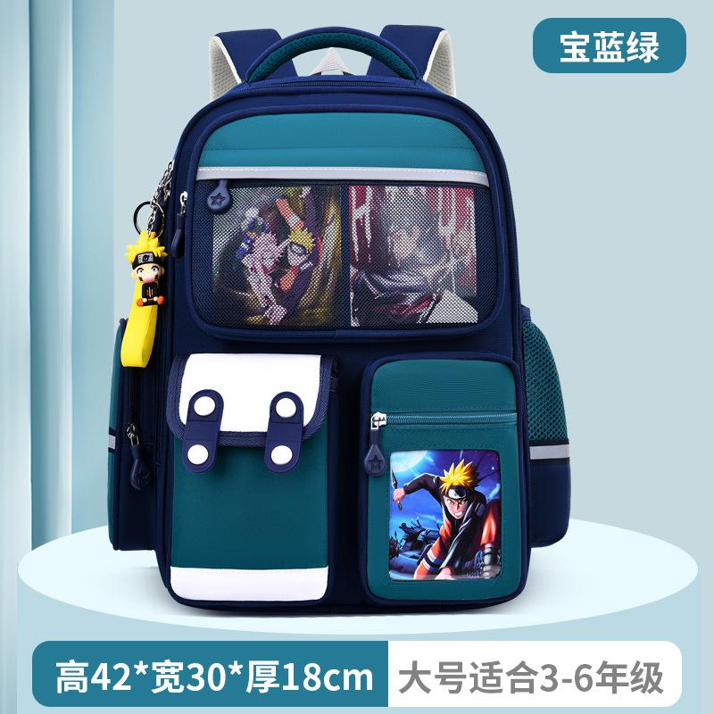 Baby new primary school schoolbag, male cartoon large-capacity children's schoolbag backpack