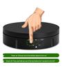 Rotating Display Stand with Mirror - USB Charging for Jewelry, Figures & Live Broadcast