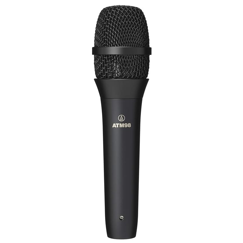 

audio technica dynamic microphone ATM98 / Unidirectional/Vocal/Mic clamper included/Mic pouch included black