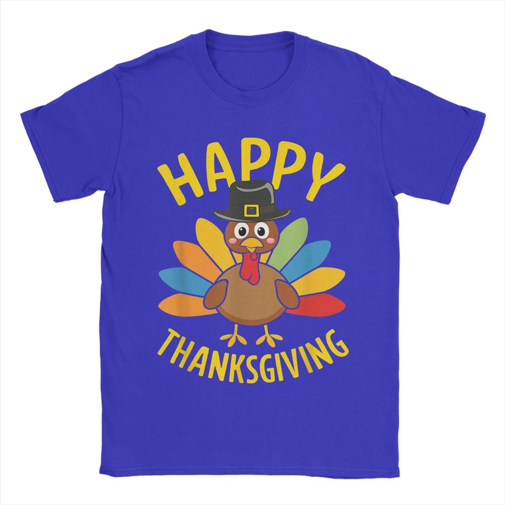 Streetwear TShirt Happy Thanksgiving Family Turkey Day Cotton T Shirts  Tee Shirt for Adult Summer Y2K Short Sleeve Top Tees