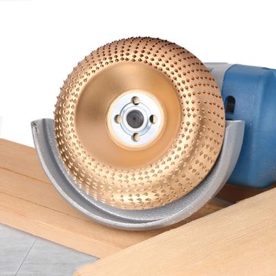 4'' Schleifradscheibe Holzformrad Holzschleifscheibe für Winkelschleifer mit 16 mm/0,63 Zoll