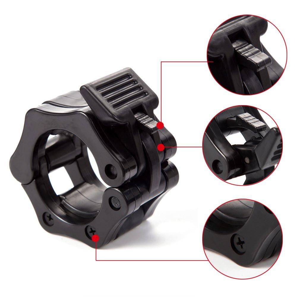 2pcs Dumbbell Buckle Barbell Collar Lock Weight Lifting Bar Fitness Sport Leisure