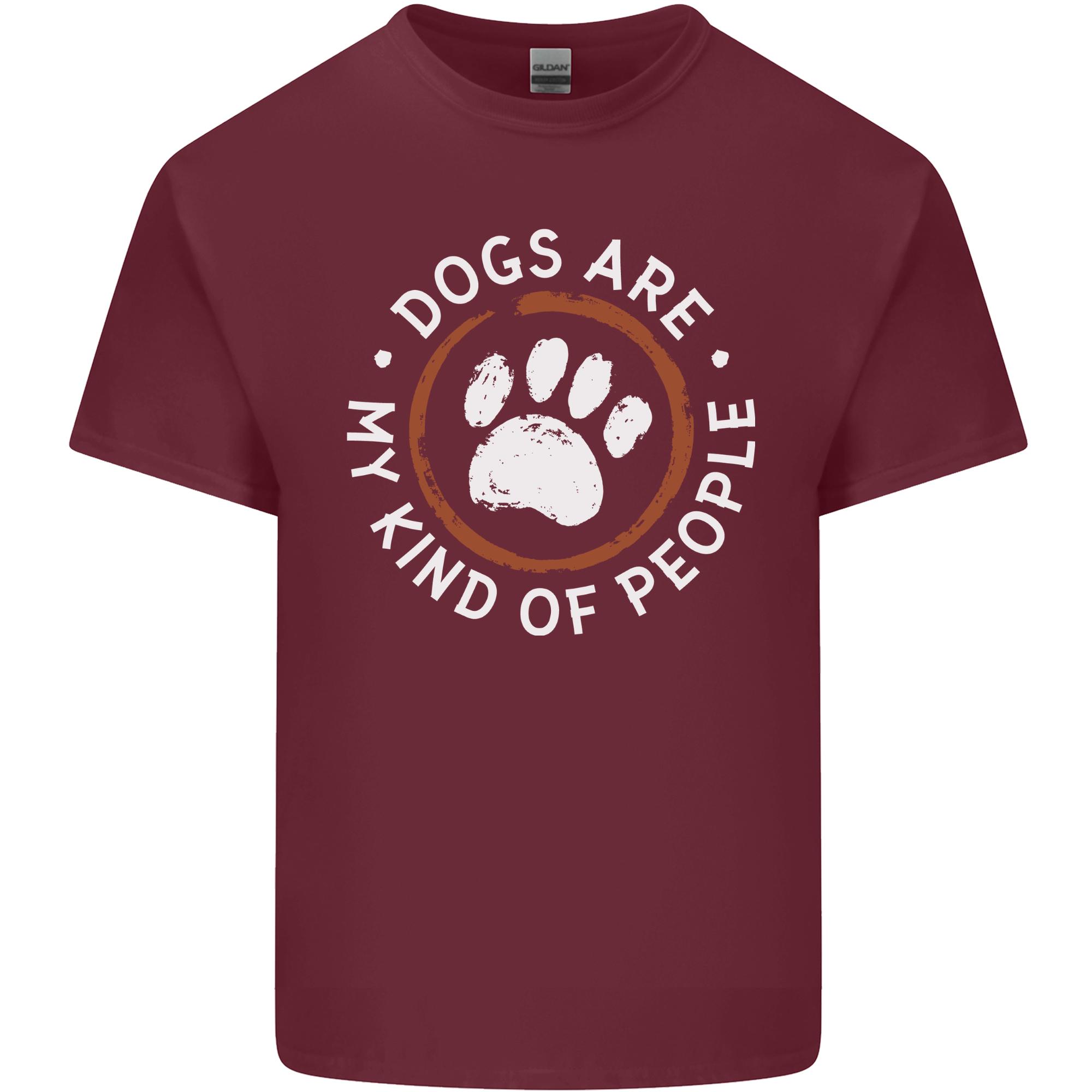 Dogs Are My Kind of People Funny Quote Unisexs Light Cotton TShirt S