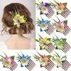 Elegant Side Clip Hair Clip Sweet Bohemian Style Hair Clip Fashion Plumeria Hair Comb Summer